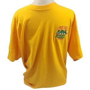 Señor Frogs Cozumel Yellow Embroidered T-Shirt XG/XL 100% Cotton